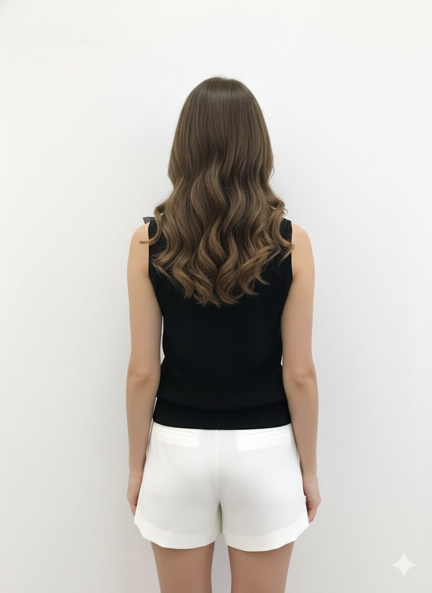 Black Structured Tank Top (1)