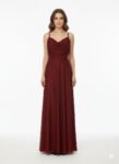 Burgundy Cowl-Neck Gown (4)