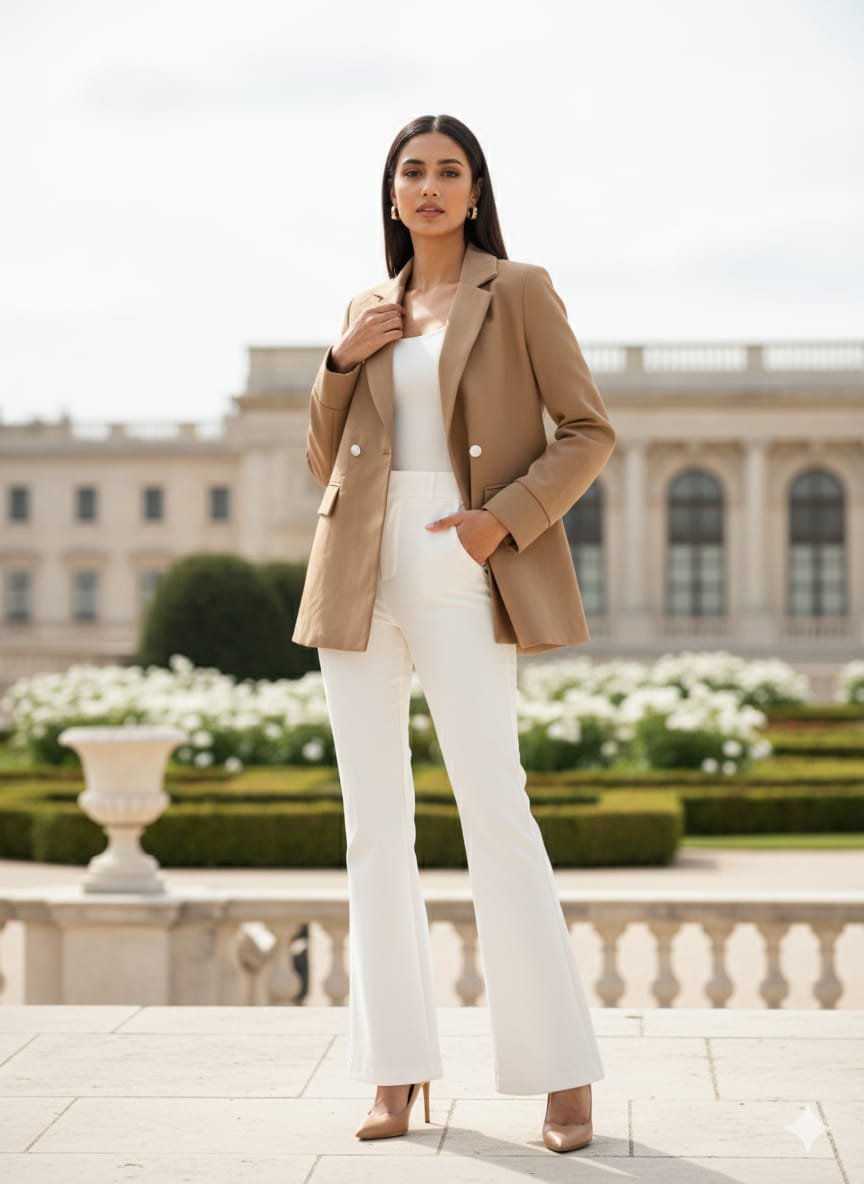 Double Breasted Style Blazers