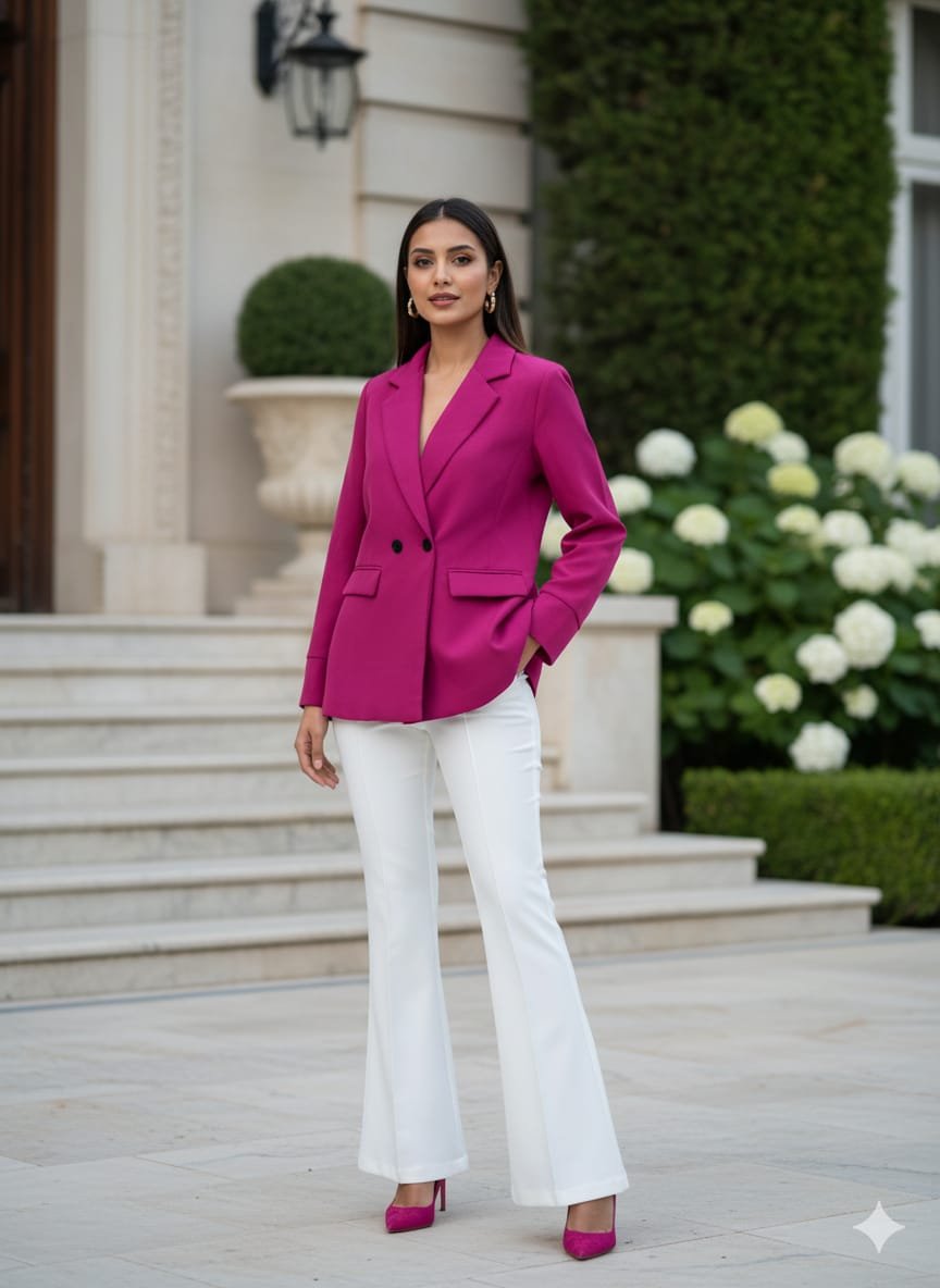 Double Breasted Style Blazers1