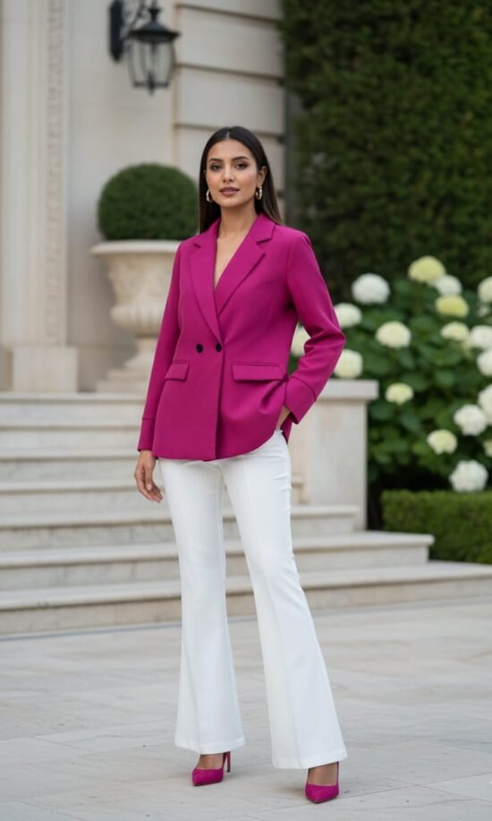 Double Breasted Style Blazers