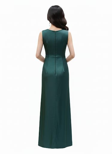 Emerald Green Evening Gown1