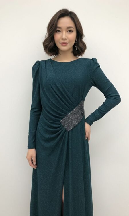 Emerald Shimmer Gown