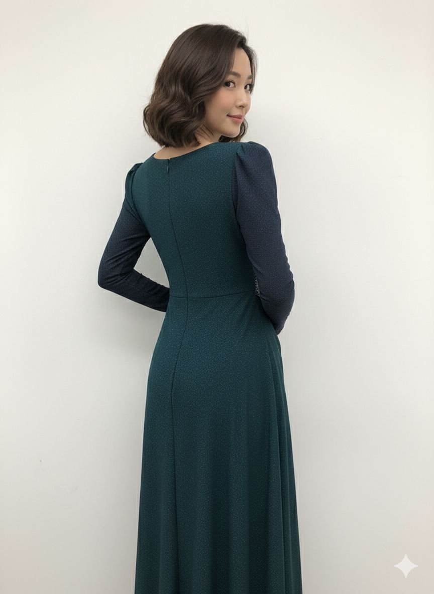 Emerald Shimmer Gown (3)1