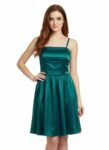 Emerald Teal fit-and-flare dress