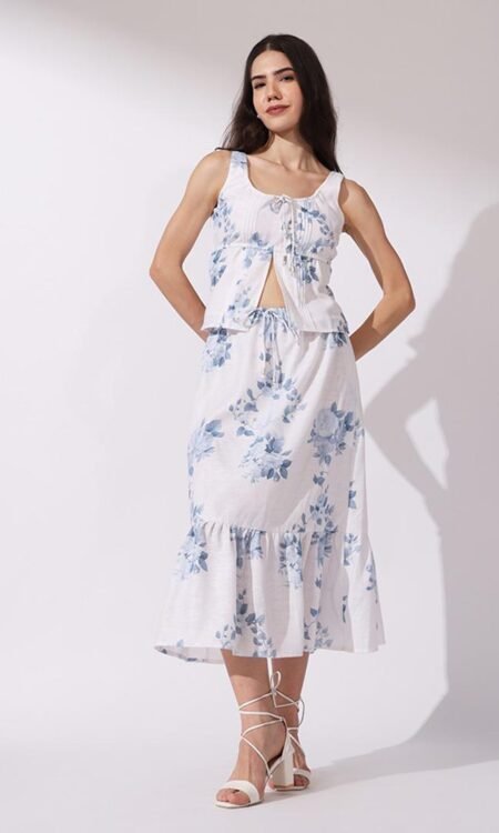 Floral 2-piece Skirt Set