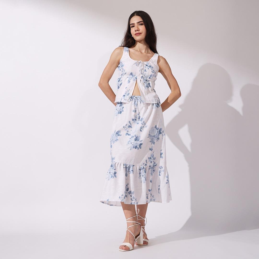 Floral 2-piece Skirt Set