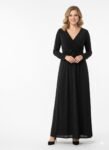 Glitter Black Long-Sleeve Gown (2)