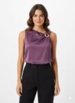 Lavender Satin Sleeveless Top (2)