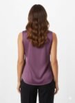 Lavender Satin Sleeveless Top (2)