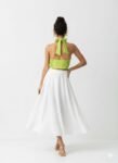 Lime Green Crop Halter Top (2)