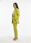 Lime Green Single Breasted Blazer Set (2)