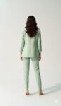 Mint Green Single Breasted Blazer Set (2)