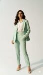 Mint Green Single Breasted Blazer Set (2)
