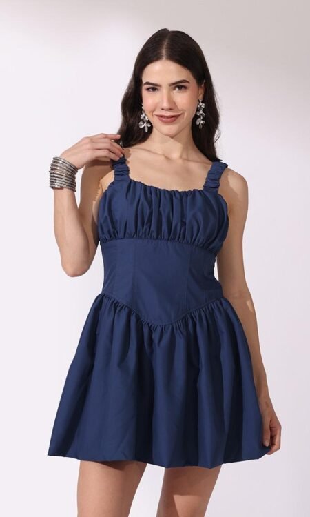 Navy Blue ( fit-and-flare) mini dress
