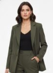 Olive Green Single Breasted Blazer Set