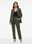 Olive Green Single Breasted Blazer Set (2)