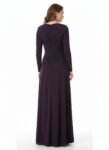 Plum Colour evening gown (2)