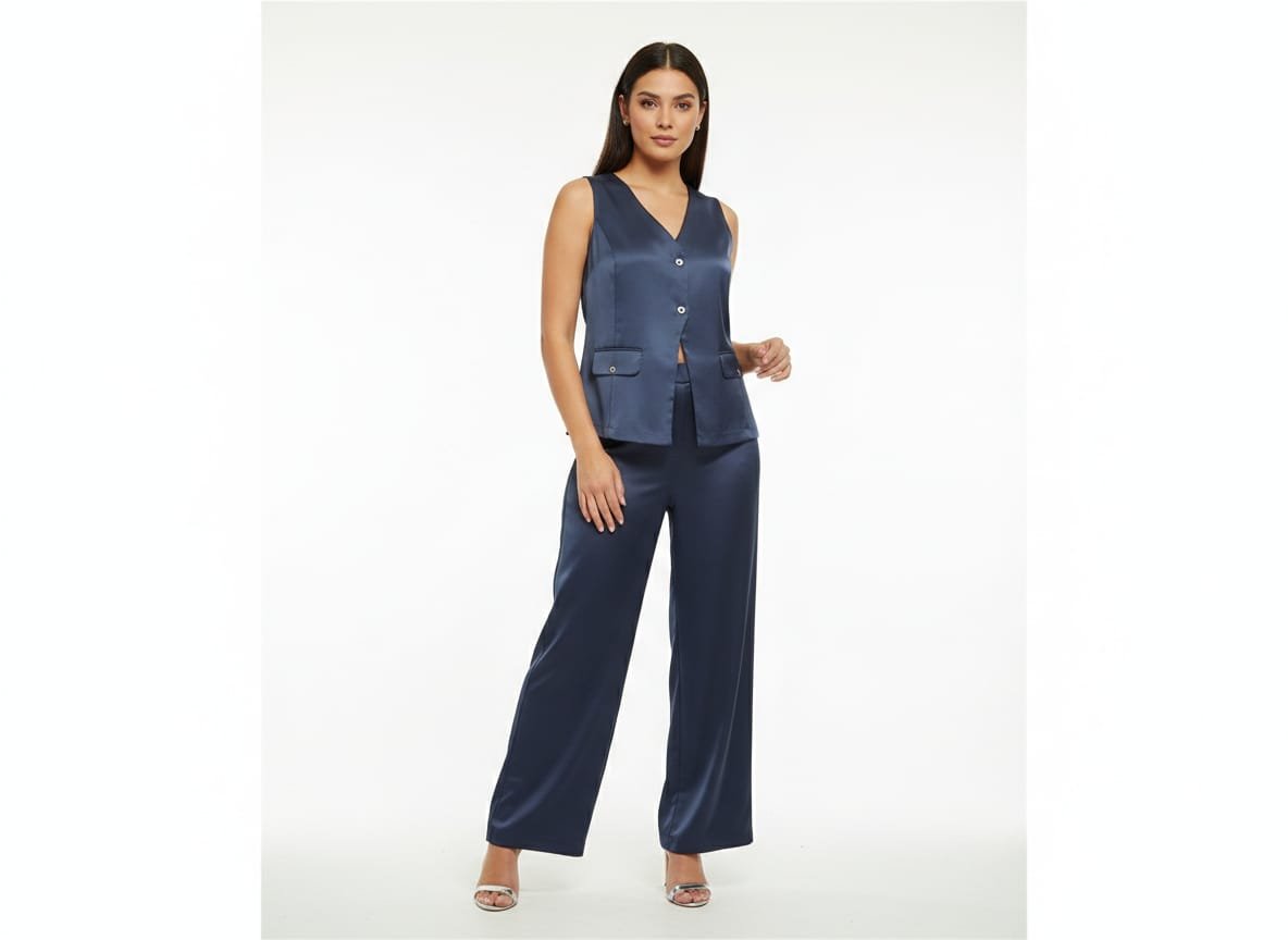 Teal Satin Cord Set (3)