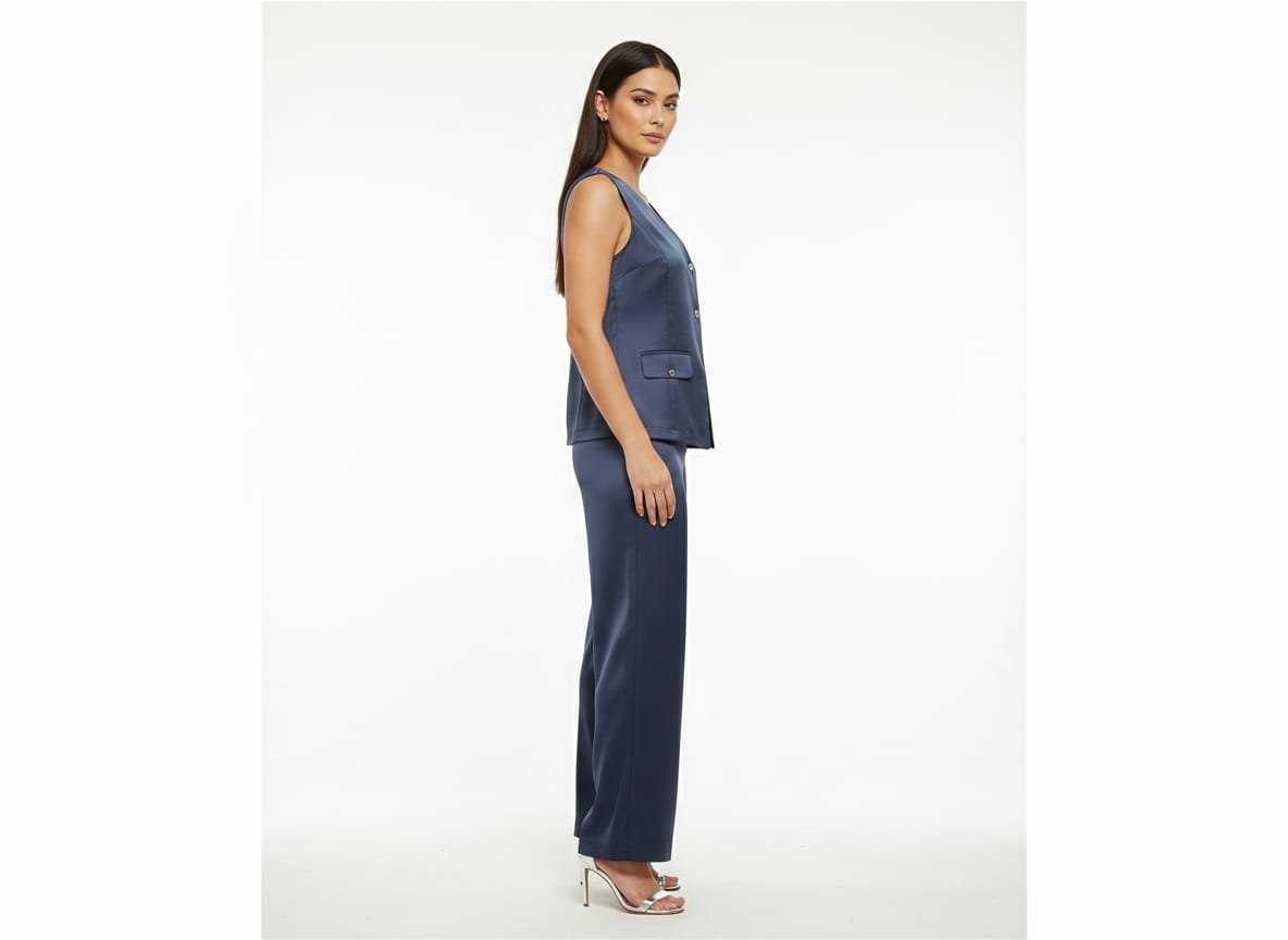 Teal Satin Cord Set (4)