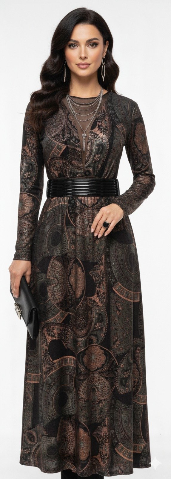 Vintage Inspired Maxi Length Evening Gown (2)