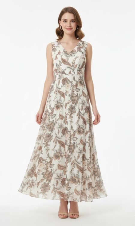Botanical Long Dress