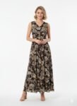 Chocolate Brown Floral Dress