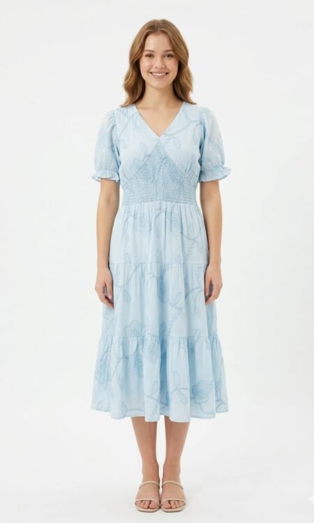 Tiered Midi Dress
