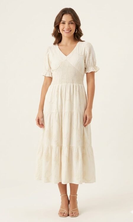 Tiered Midi Dress