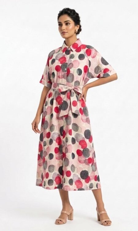 A- Line Printed Dress