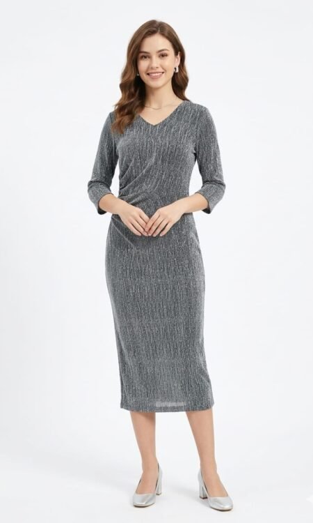 Metallic Evening Dress