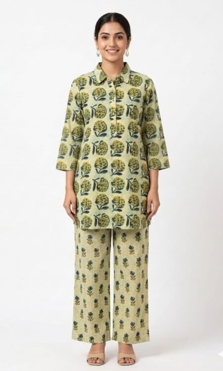 Muted Olive Tunic Set