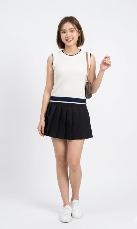 Square-Neck Ribbed Tank