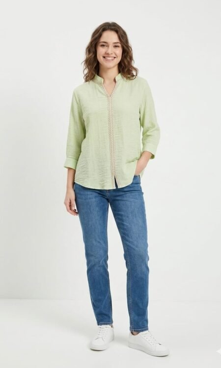 Embroidered V-Neck Tunics