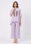 Lilac Embroidered Co-ord Set