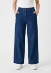 Soft Denim Culotte Pants
