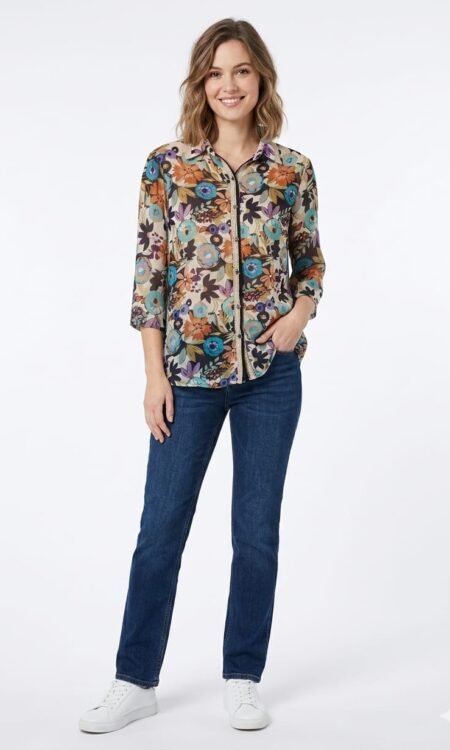 Floral Button-Down Shirt