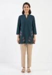 Navy blue  Butterfly Kurti