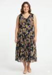 Paisley Floral Print Midi Dress