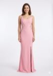 Elegant Blush Pink Mermaid Gown