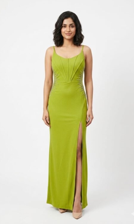 Lime Green Mermaid Gown