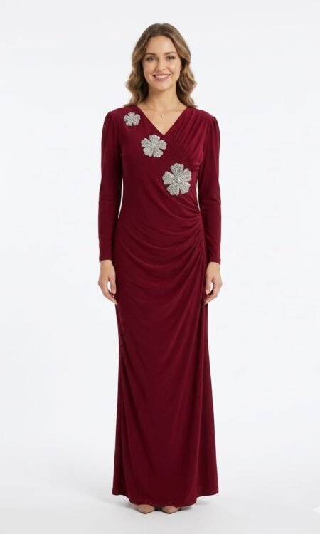 Burgundy Gown