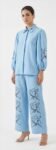 Sky Blue Embroidered Cord Set
