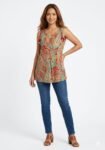 Premium Bohemian Paisley Sleeveless Kurti