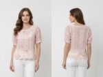 Pink embroidery top