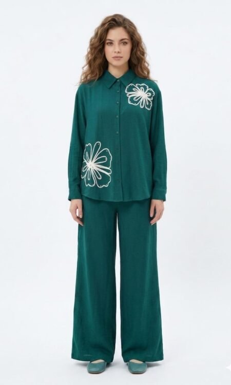 Bottle green co-ord set