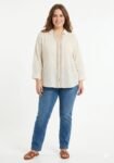 White Embroidered Layering Top