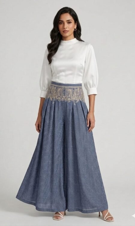 loose-fitting trousers