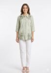 Embroidery & Artisanal Pista Green Shirt