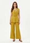 mustard coordinates/three-piece coat set
